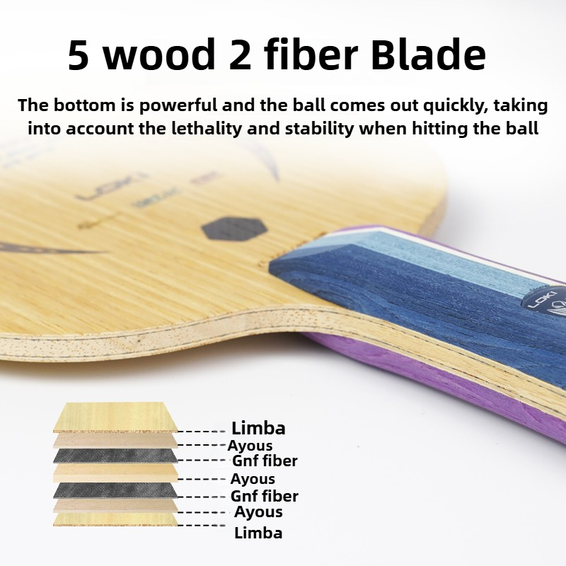 LOKI Kirin K5 PRO 5 madera 2 h - Xiom Blade Table Tennis reseña y precio