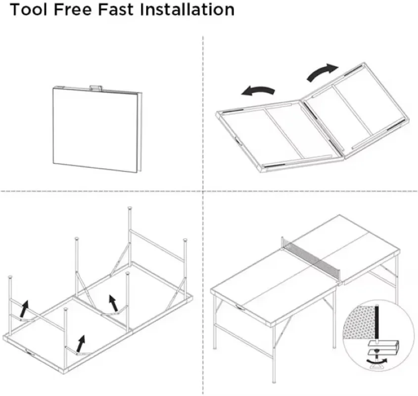 Mesa de ping-pong plegable de  - Table Tennis Youth reseña y precio