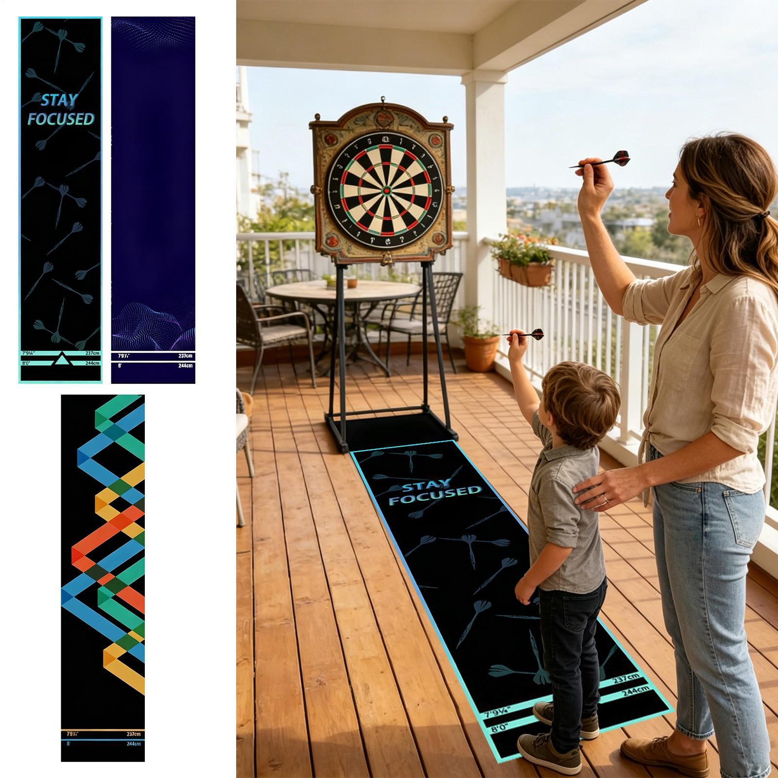 Alfombrilla para dardos portát - Throw Distance Board reseña y precio