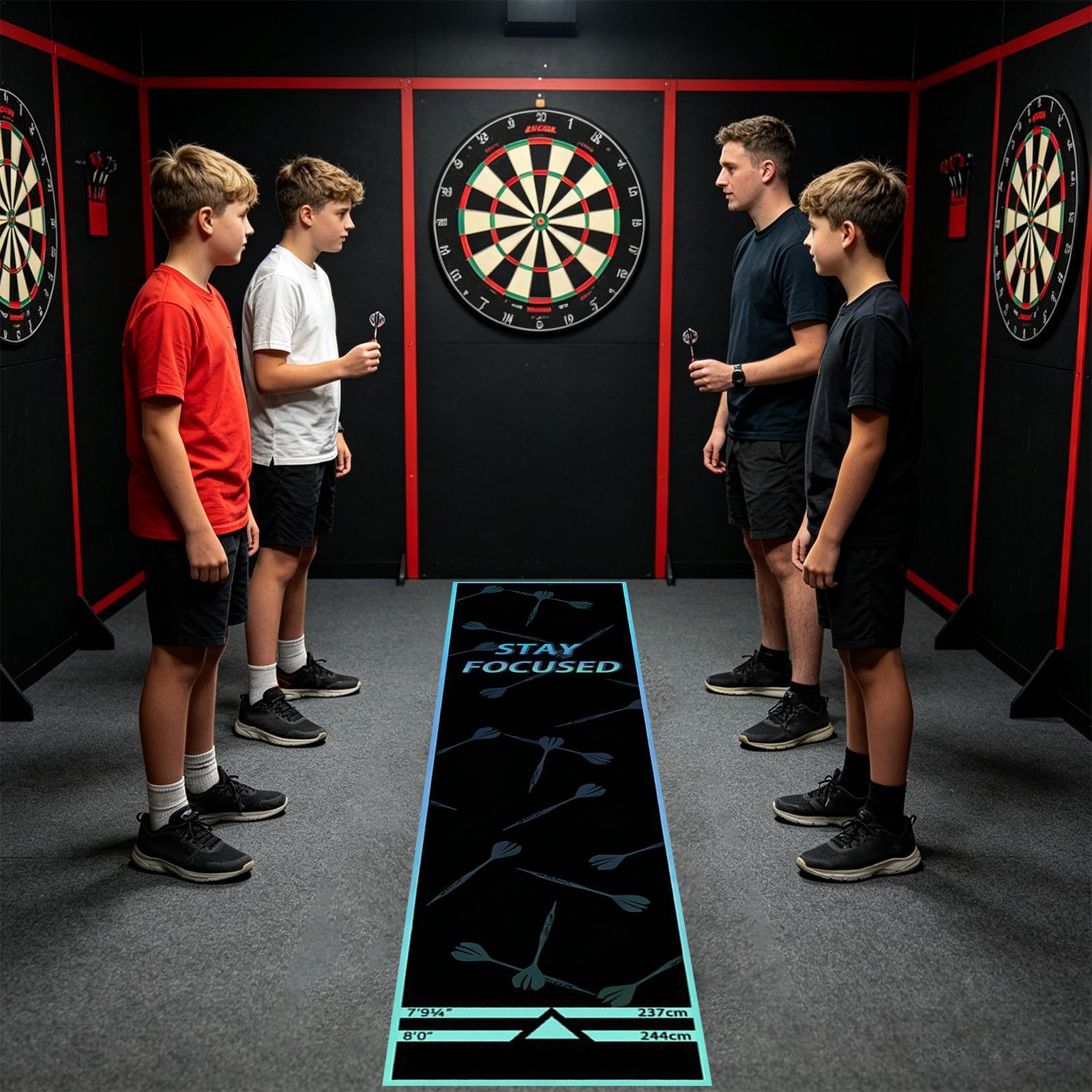 Alfombrilla para dardos portát - Throw Distance Board reseña y precio