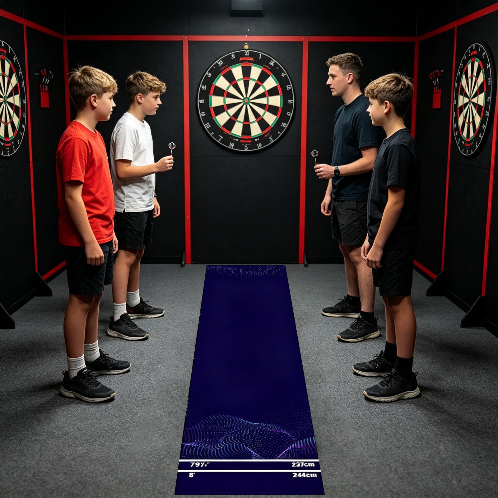 Alfombrilla para dardos portát - Throw Distance Board reseña y precio
